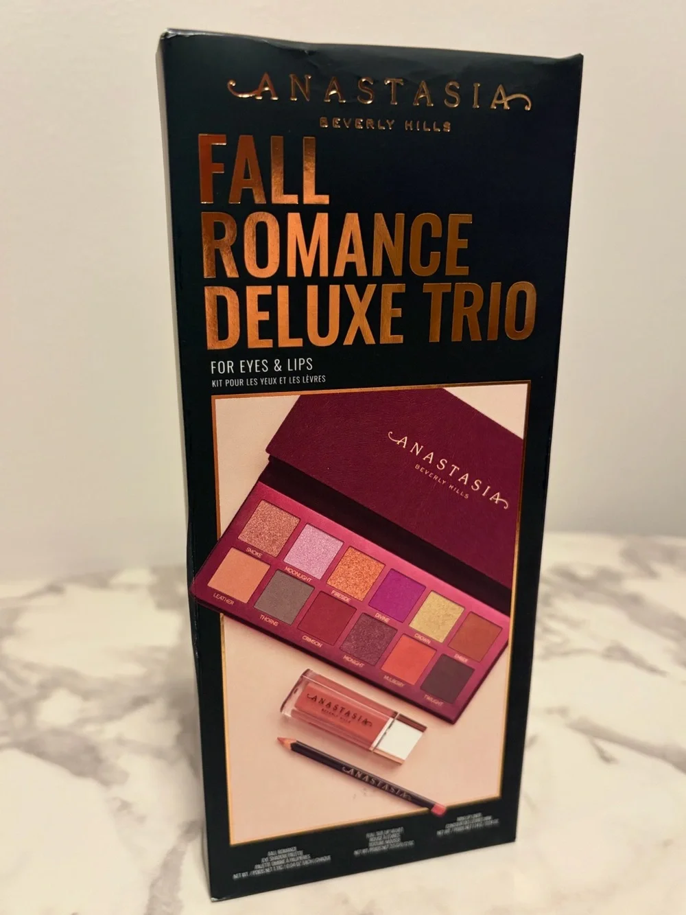 Anastasia Beverly Hills - Fall Romance Deluxe Eye & Lip Trio - New in Box